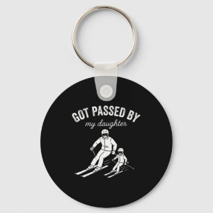 Got Ped By My Daughter Funny Skiing _4  Keychain