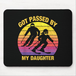 Got Ped By My Daughter Funny Skiing Family  Mouse Pad