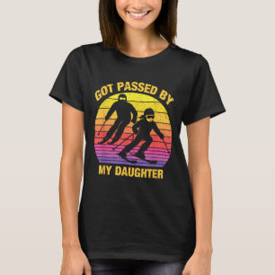 Got Ped By My Daughter Funny Skiing Family  T-Shirt