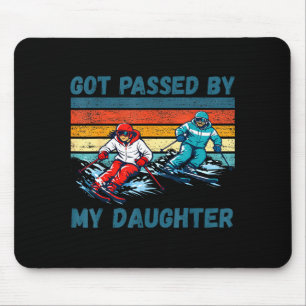 Got Ped By My Daughter Funny Skiing Mountain Mouse Pad