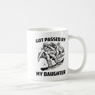 Got Ped By My Daughter Funny Skiing Ski Dad Winter Coffee Mug