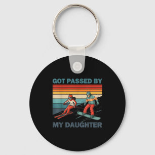 Got Ped By My Daughter Funny Skiing Snowboarding Keychain