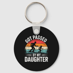 Got Ped By My Daughter Ski Dad Retro Snow Srts Des Keychain