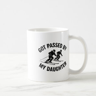 Got Ped By My Daughter Skiing, Funny Skiing Coffee Mug