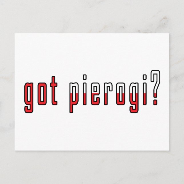 got pierogi? Flag Postcard (Front)