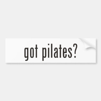 got pilates? bumper sticker