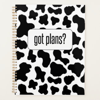 Got Plans? Cow Print Planner