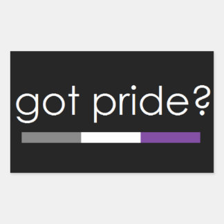 Got Pride? Asexual pride sticker