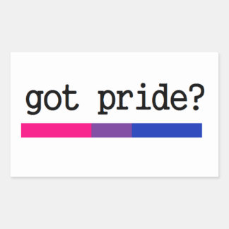 Got Pride? Bisexual Bi Pride Sticker