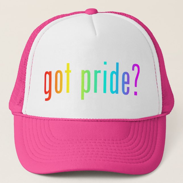 got pride? trucker hat (Front)
