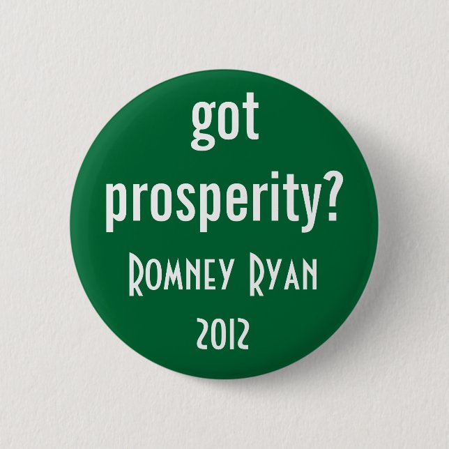 got prosperity? 2 inch round button (Front)