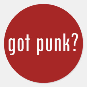 got punk? classic round sticker