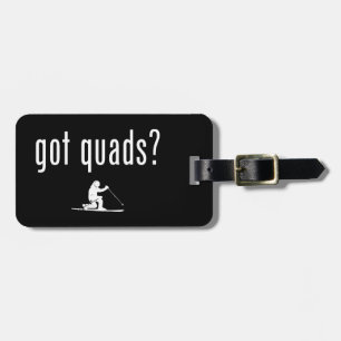 Got Quads Telemark Skiing Luggage Tag