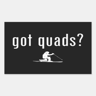 Got Quads Telemark Skiing Sticker