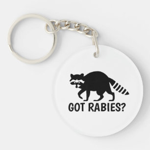 Got Rabies Raccoon Keychain