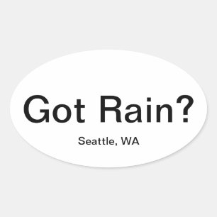Got Rain? Oval Sticker