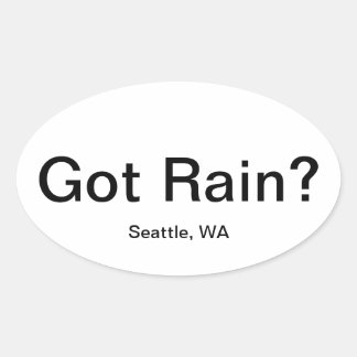 Got Rain? Oval Sticker