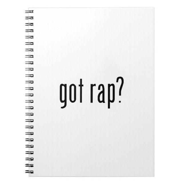 got rap? notebook (Front)
