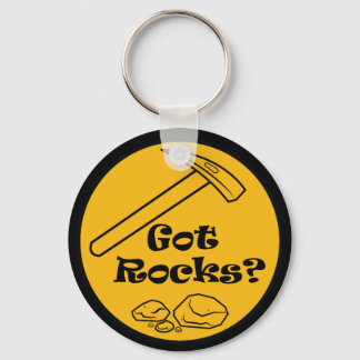 Got Rocks? Rockhound Button Keychain