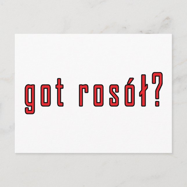 got rosol? postcard (Front)