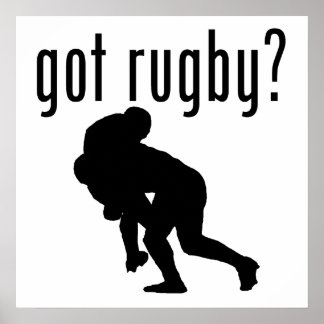 got rugby? poster