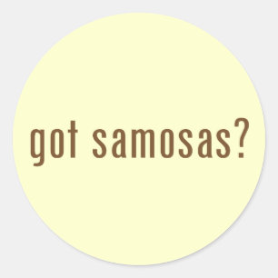 got samosas? classic round sticker
