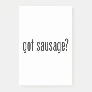 got sausage post-it notes