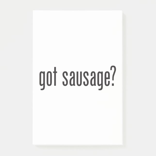got sausage post-it notes (Front)