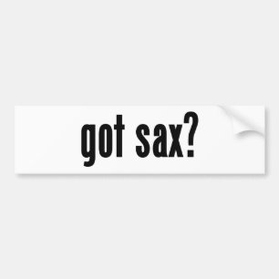 got sax? bumper sticker