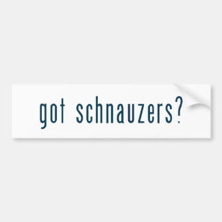 got schnauzers bumper sticker