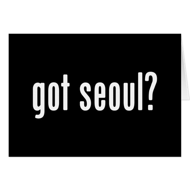 got seoul? card (Front Horizontal)