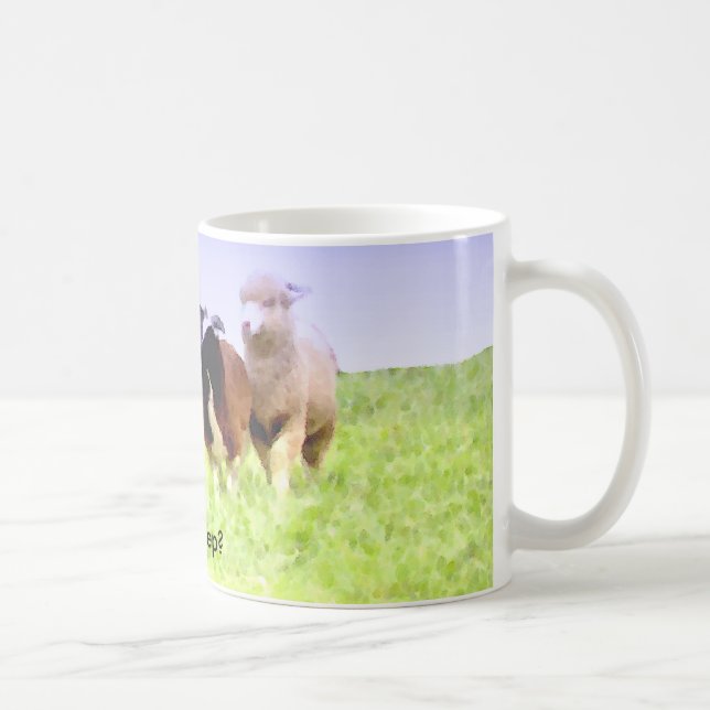 Got sheep? Border Collie mug (Right)