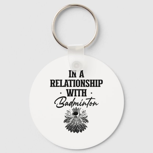Got Shuttle Badminton Player Shuttle Racket 1  Keychain (Front)