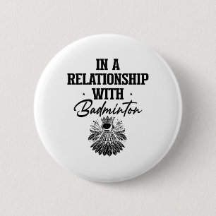 Got Shuttle Badminton Player Shuttle Racket  2 Inch Round Button