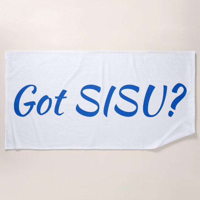 Got SISU Finnish Beach Towel (Front)