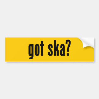 got ska? bumper sticker