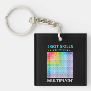 Got Skill Theyre Multiplying Math Teacher Student Keychain
