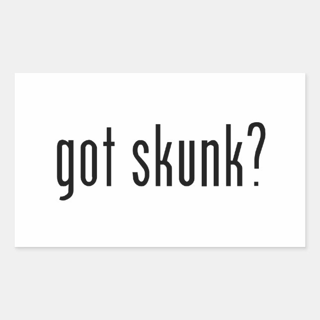 got skunk? sticker (Front)