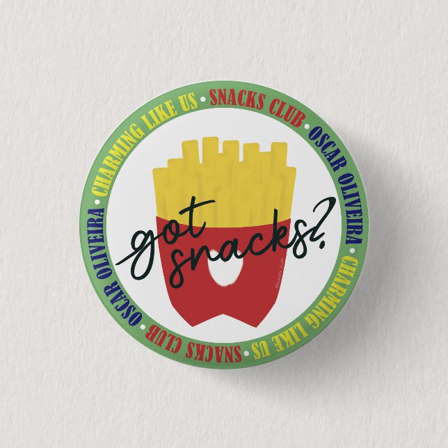 Got Snacks - AC 1 Inch Round Button (Front)