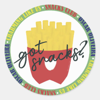 Got Snacks - AC Classic Round Sticker
