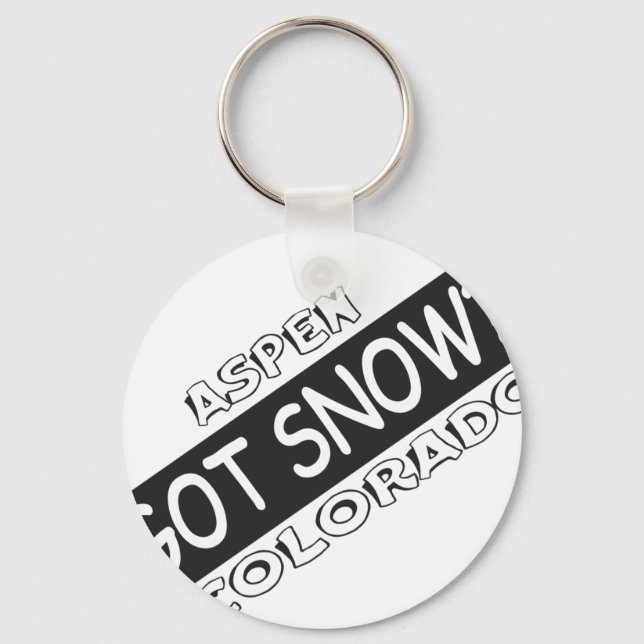 Got Snow - Aspen Keychain (Front)