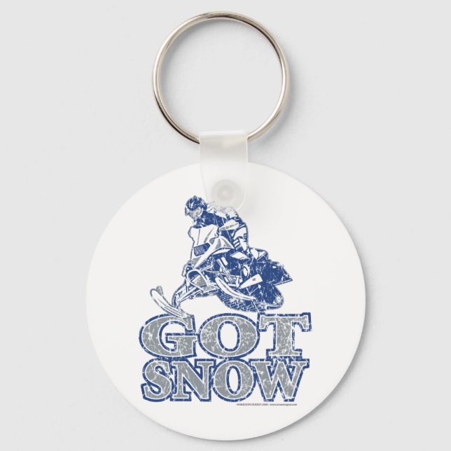 Got-Snow-Distressed-GreyBlu Keychain (Front)