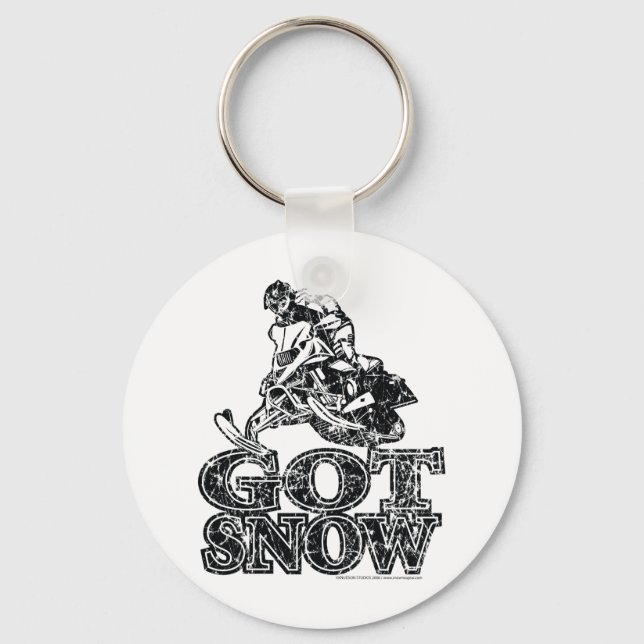 Got-Snow-Distressed Keychain (Front)