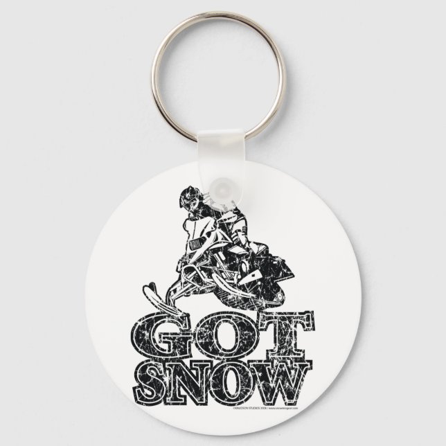 Got-Snow-Distressed Keychain (Front)