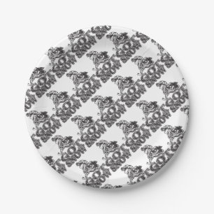Got Snow Snowmobiler Paper Plate