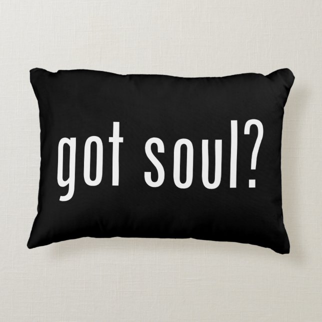 got soul? accent pillow (Back)
