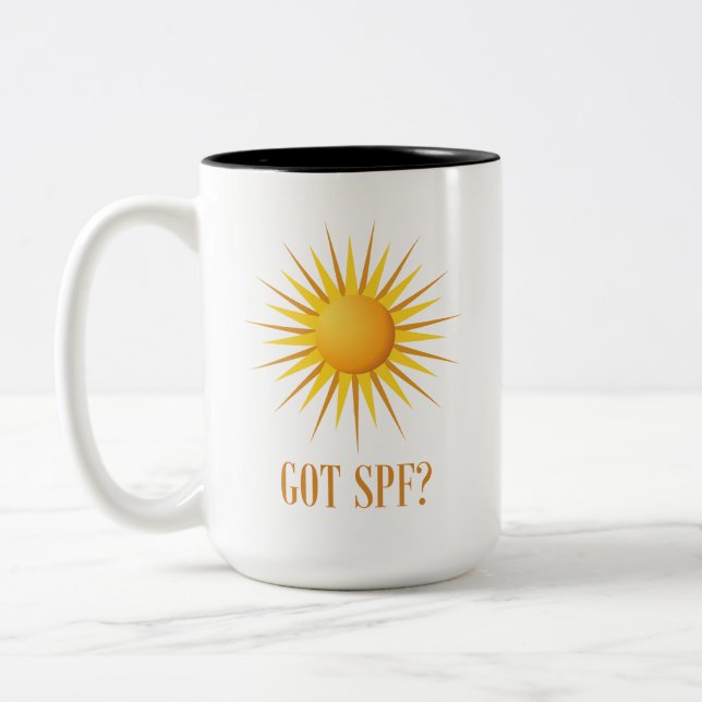 Got SPF? Two-Tone Coffee Mug (Left)