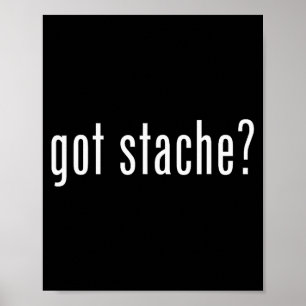 Got Stache_ Respect The Stache Mustache Lovers Mus Poster