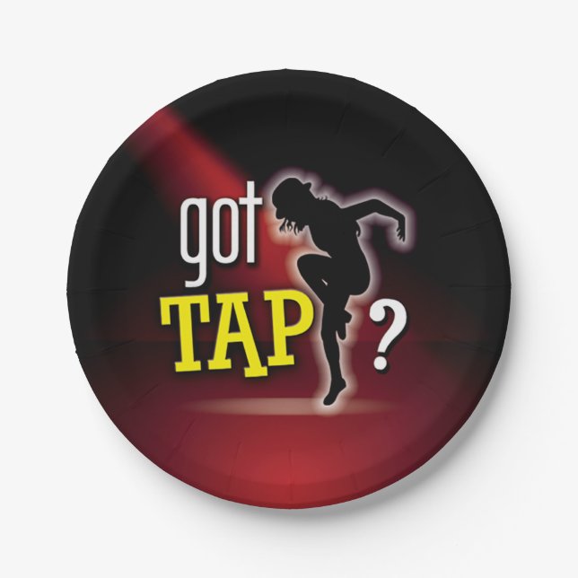 'Got Tap?' Paper Plate (Front)