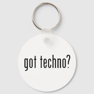 got techno? keychain